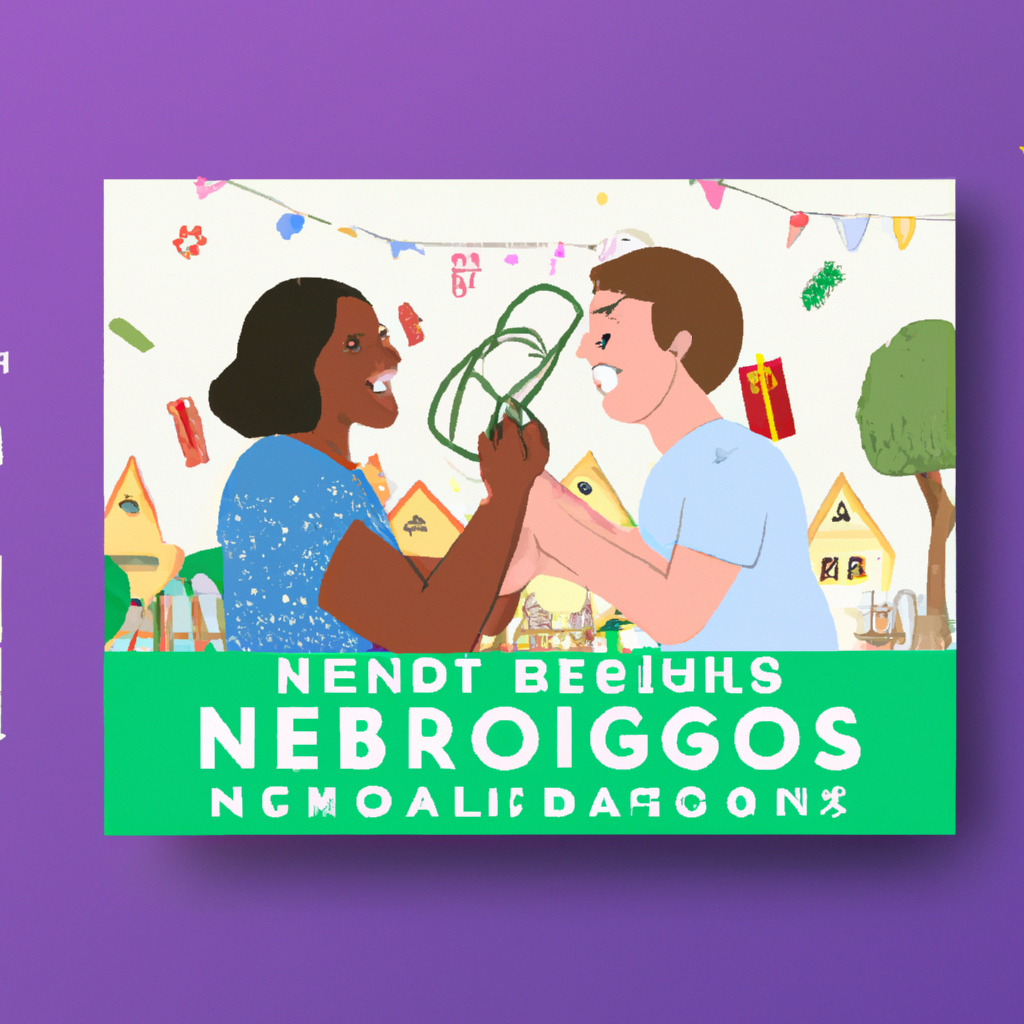 Neighbors sharing keepsakes after a local challenge